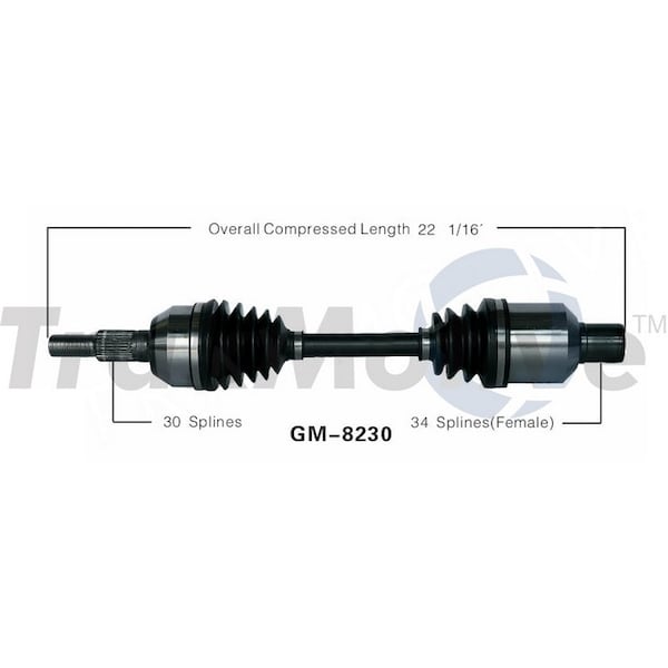 Surtrack Axle Cv Axle Shaft, Gm-8230 GM-8230 - main